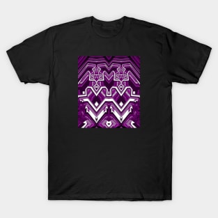 Asexual Pride Abstract Geometric Mirrored Design T-Shirt